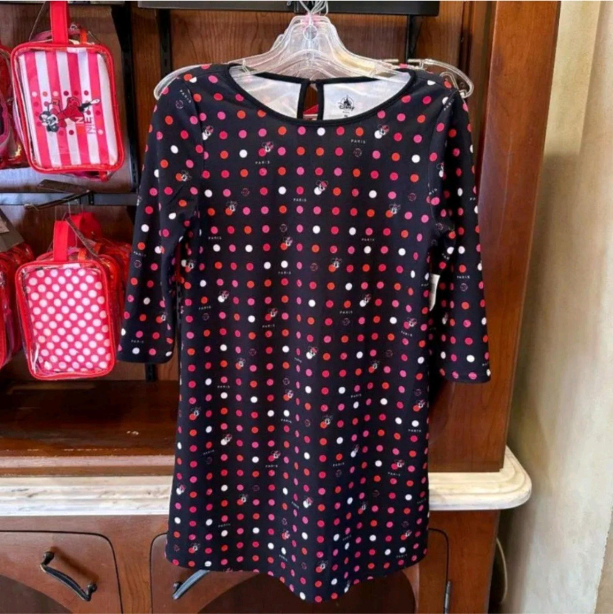 Disneyland Paris 30th Anniversary "Minnie Paris" Polka Dots Dress NWOT Medium