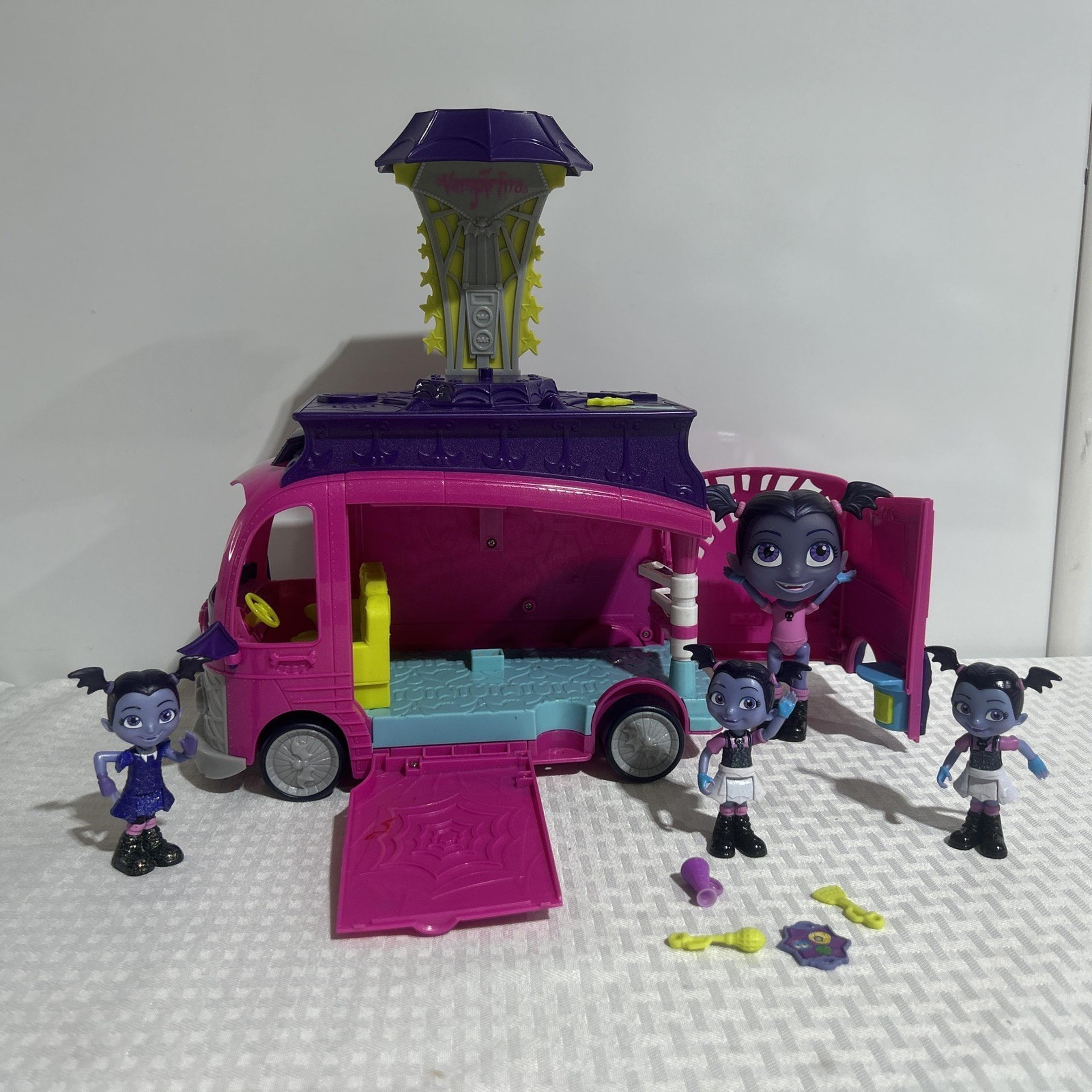 Disney Vampirina Rock N' Jam Touring Van Toy Purple Bus Talking Music Playset