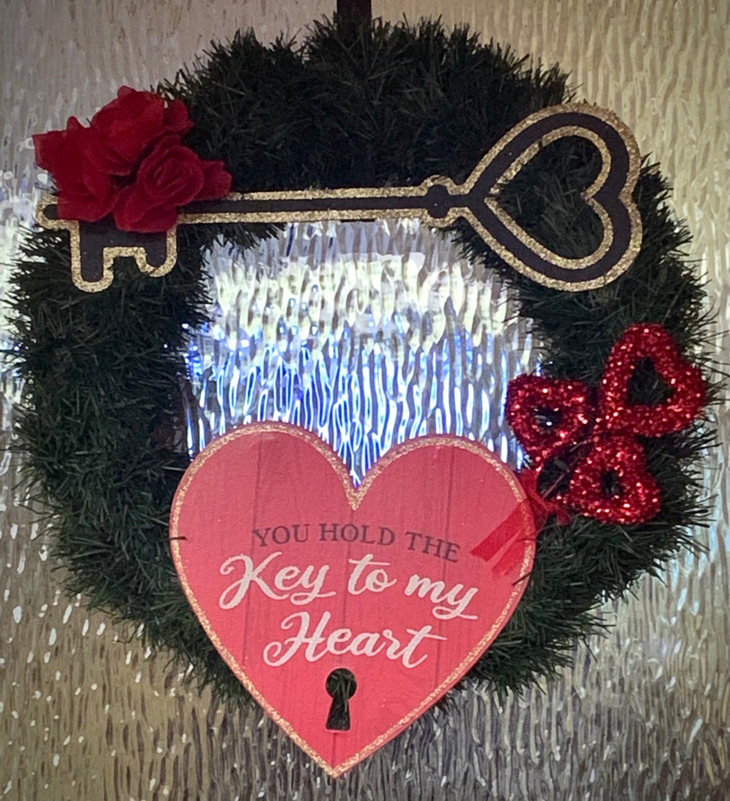 Key to my heart Valentine’s Day wreath