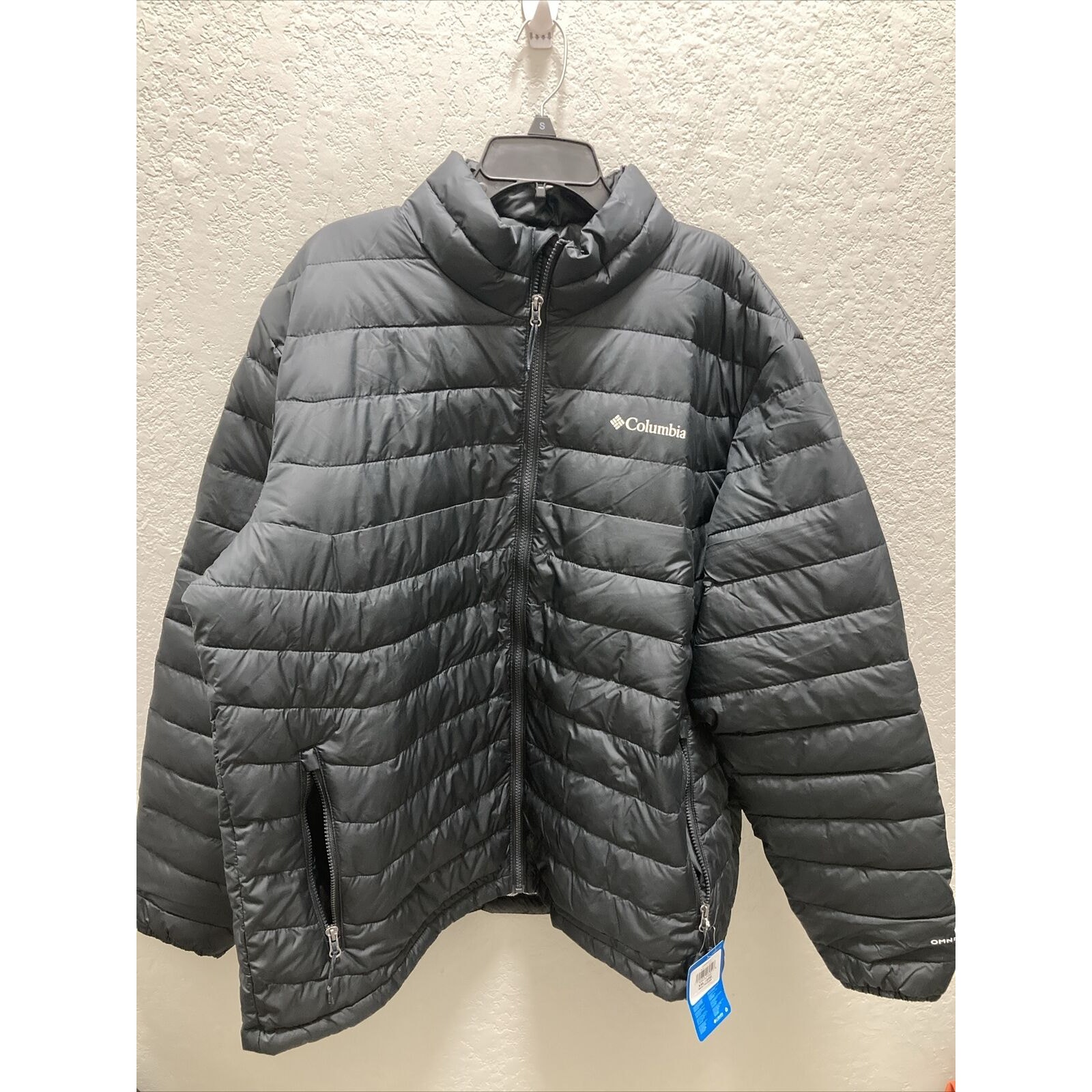 Columbia Powder Lite Jacket Insulated Black Full Zip Sz XXL Snow Winter