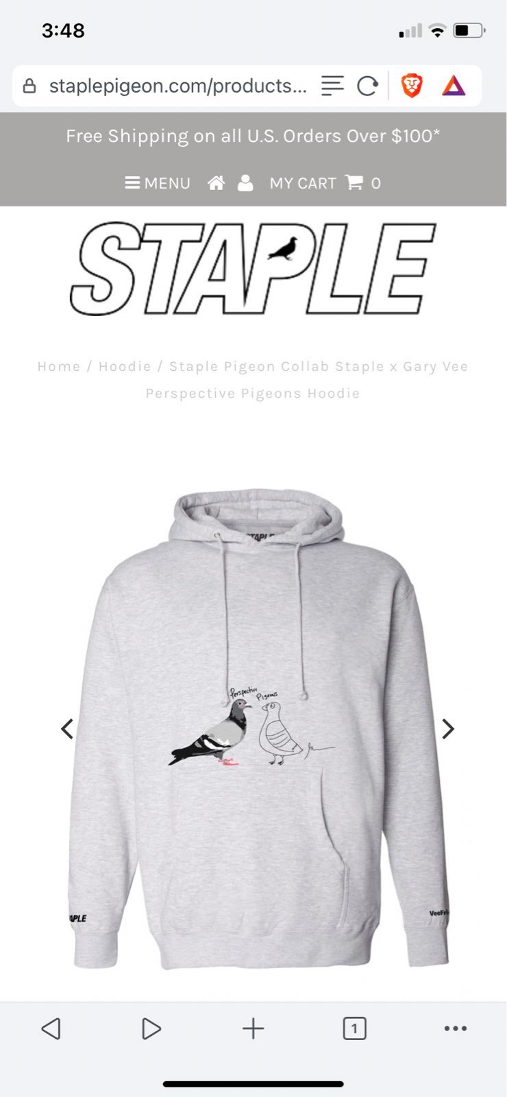 Staple x Gary Vee Perspective Pigeons Hoodie