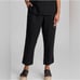 FLAX Linen Pants Black Women’s S Lagenlook Wide Tapered Leg Flowy Zip Button
