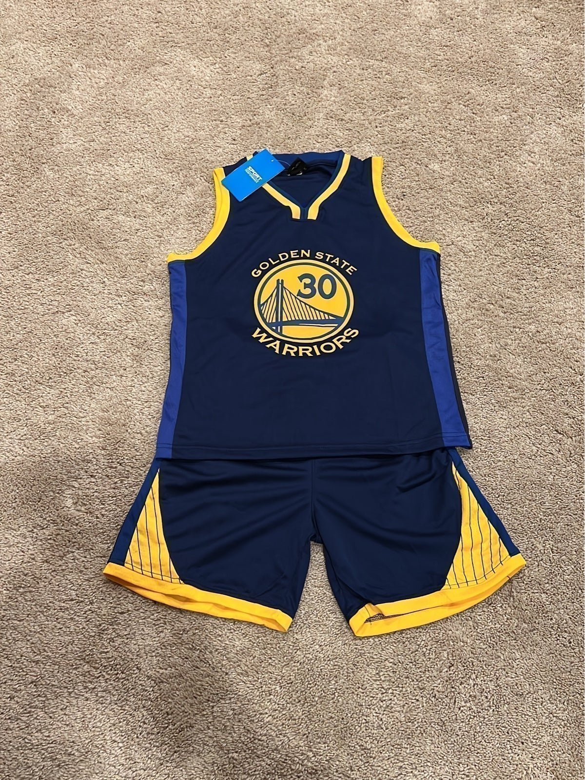 Steph Curry Warriors Youth M Jersey & Shorts