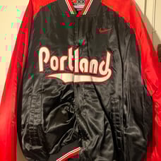Vintage Nike Portland Trailblazers Bomber Puffer Jacket