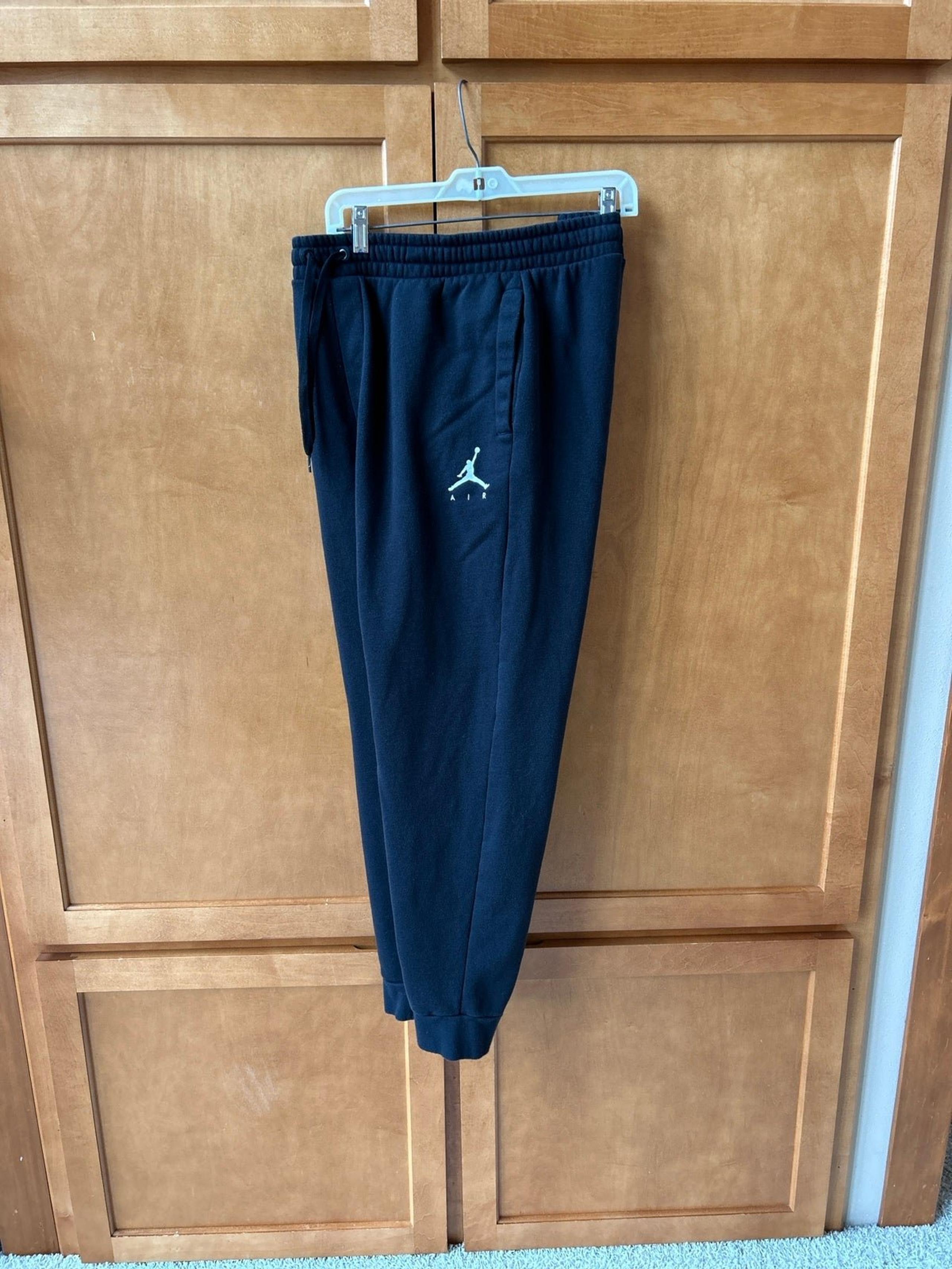 Air Jordan Black Fleece Lined Joggers - Men’s Size XL