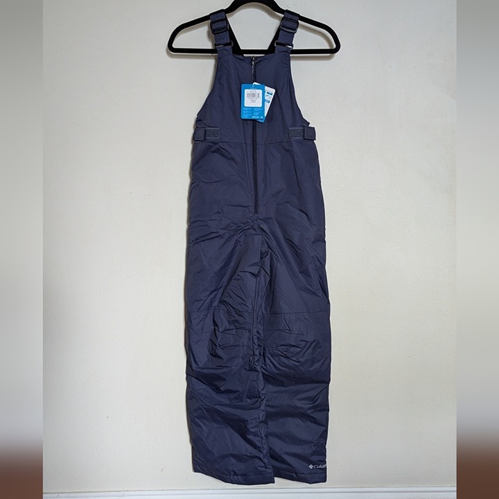 Columbia Unisex Navy Blue Snow Bib Waterproof Youth Size M 10/12 NEW with Tags