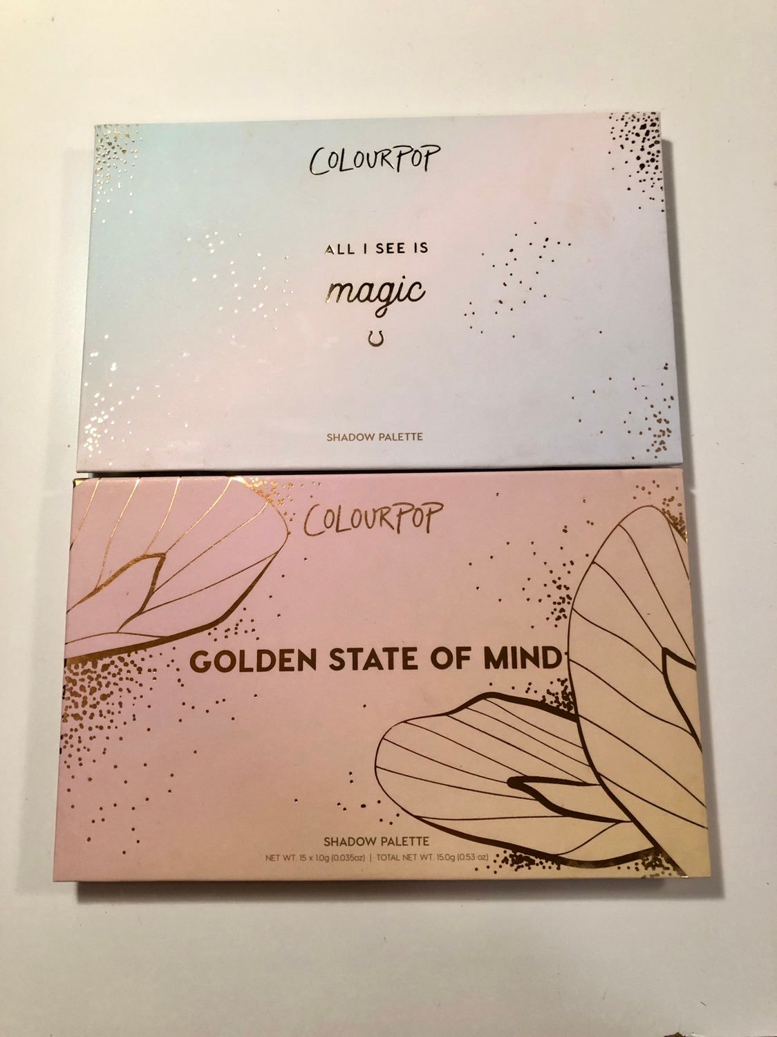 Colourpop Eyeshadow Palette bundle all i see is magic golden state of mind