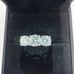Moissanite Diamond 3 Stone Anniversary Ring Wedding Band Round Cut 4 Ct Size 6