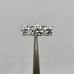 Moissanite Diamond 3 Stone Anniversary Ring Wedding Band Round Cut 4 Ct Size 6
