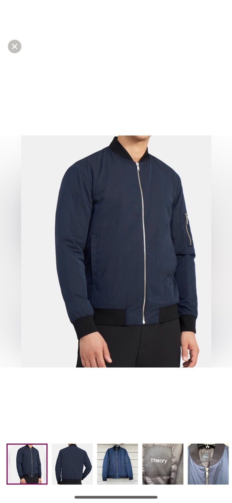 Theory Bomber Jacket in Tech Poly