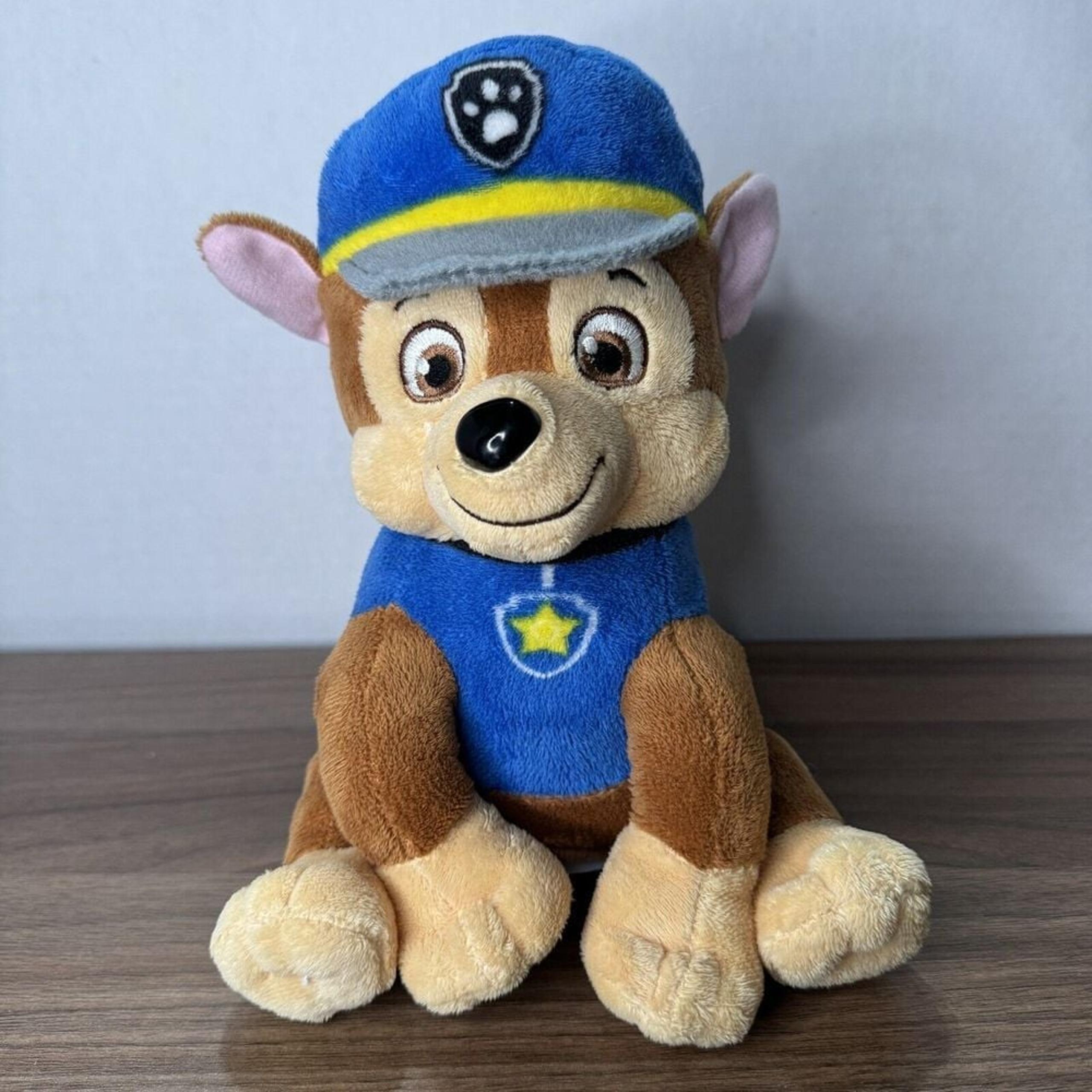 Nickelodeon Paw Patrol Chase Police Dog Plush Coin Piggy Bank Stuffed Animal 9"