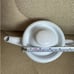 Cute Enamel Metal Teapot Kettle Lemons White Soviet Small French Rustic Kitchen