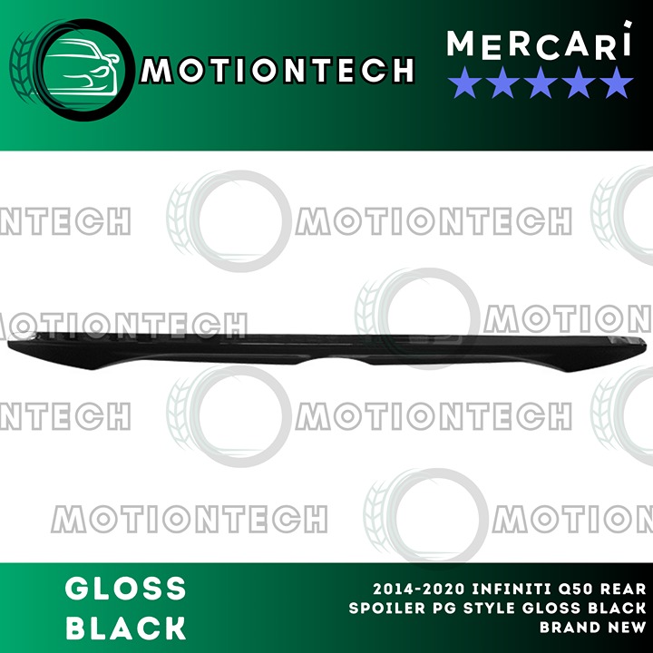 2014-2020 Infiniti Q50 Rear Spoiler PG Style Gloss Black Brand New