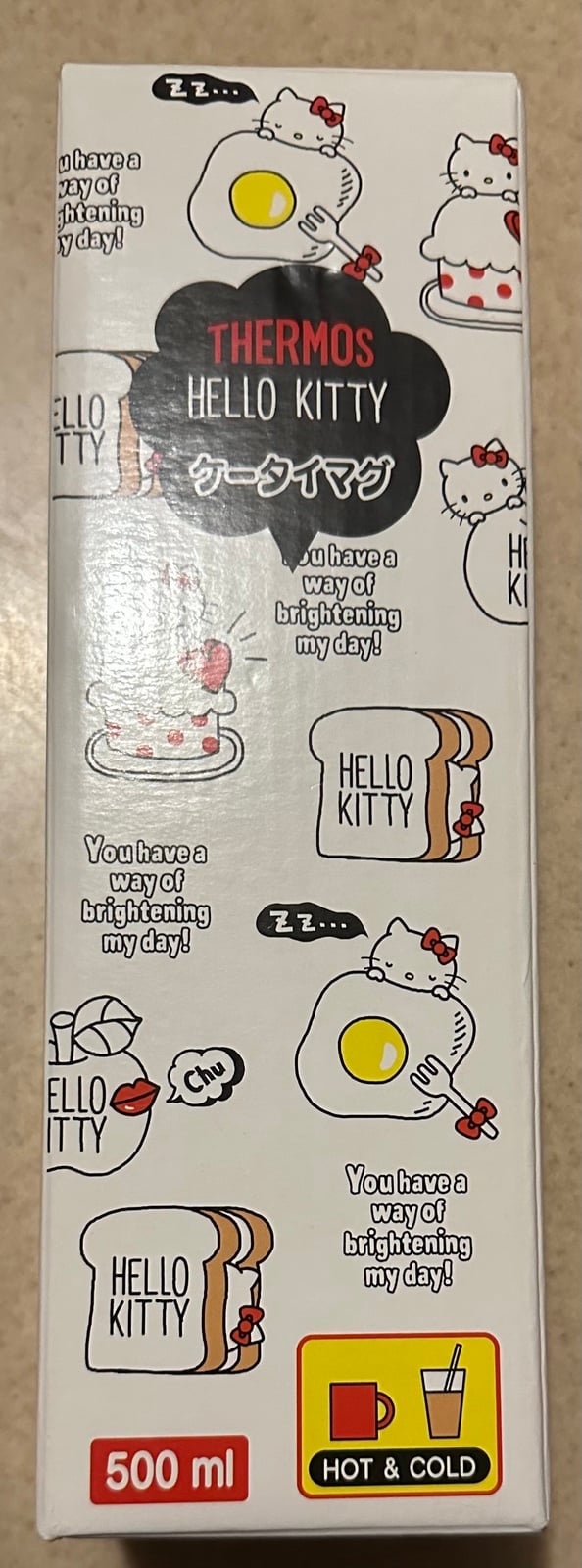 Sanrio Hello Kitty Hot/Cold Insulated Thermos - 500ml