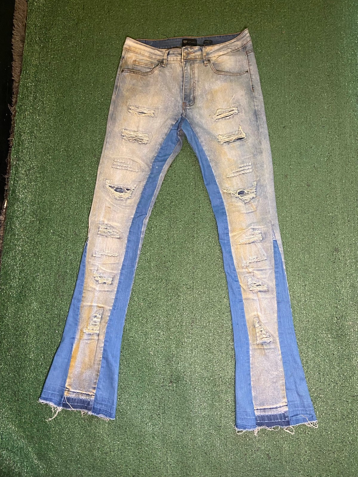 Mens Flared & Stacked Jeans