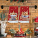 Set of 2 Christmas Kitchen Towels Gingerbread Man 18x26 Inch Dish Towels