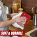 Set of 2 Christmas Kitchen Towels Gingerbread Man 18x26 Inch Dish Towels