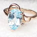NEW Sky Blue Topaz Gold Ring - ON SALE, LOWEST PRICES ON MERCARI # 834B