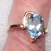 NEW Sky Blue Topaz Gold Ring - ON SALE, LOWEST PRICES ON MERCARI # 834B