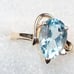 NEW Sky Blue Topaz Gold Ring - ON SALE, LOWEST PRICES ON MERCARI # 834B