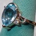 NEW Sky Blue Topaz Gold Ring - ON SALE, LOWEST PRICES ON MERCARI # 834B