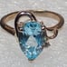 NEW Sky Blue Topaz Gold Ring - ON SALE, LOWEST PRICES ON MERCARI # 834B