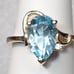 NEW Sky Blue Topaz Gold Ring - ON SALE, LOWEST PRICES ON MERCARI # 834B