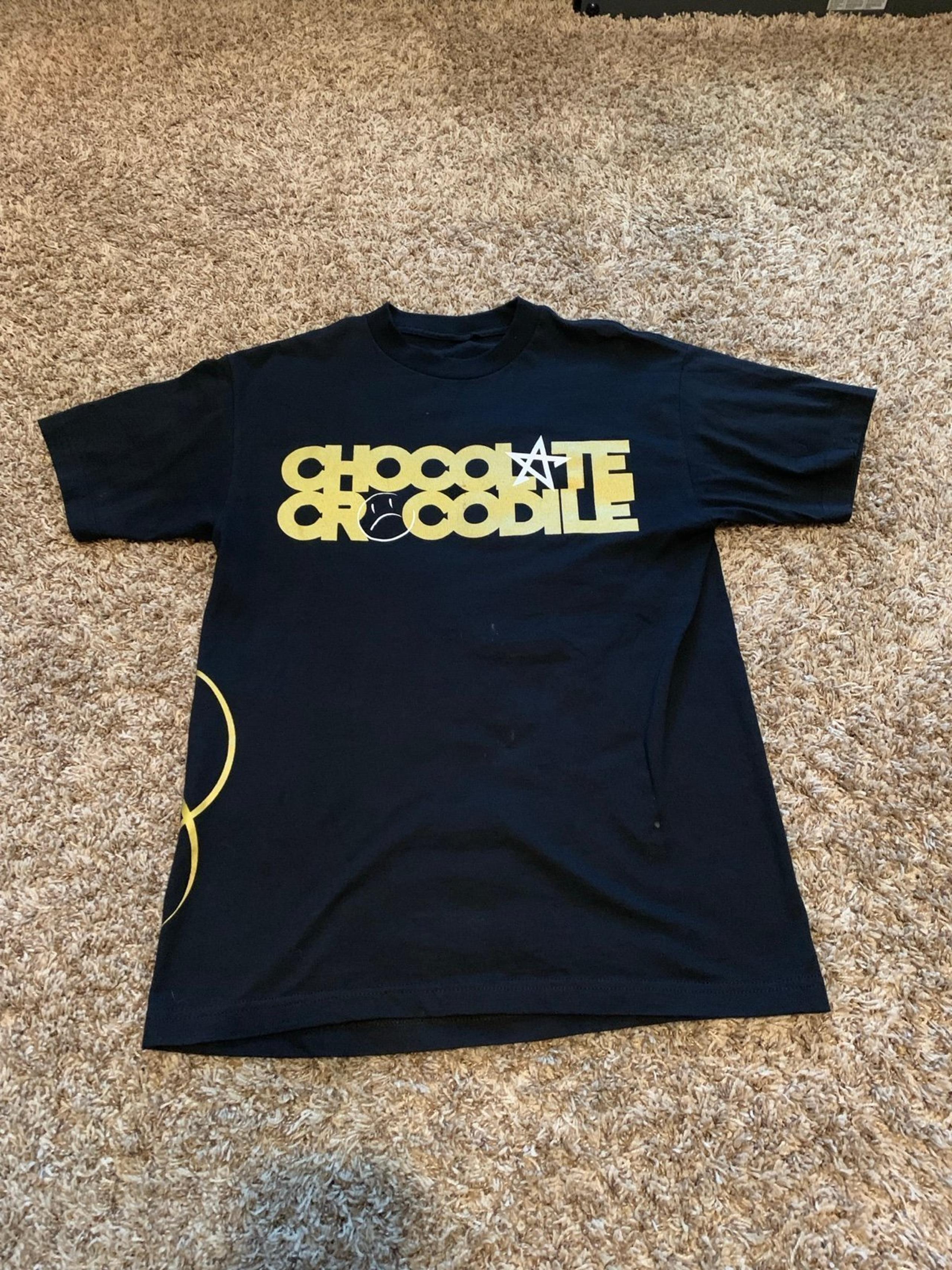 Rogue Status x Chocolate Crocodile black and gold shirt size medium RARE