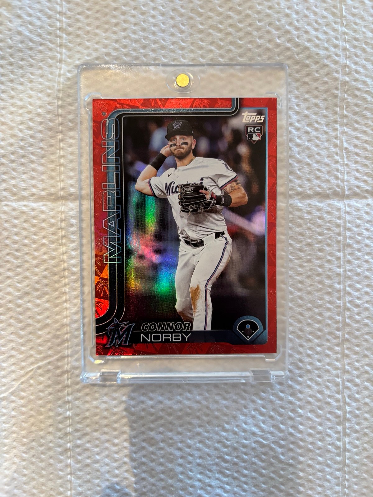 Connor Norby Topps rookie card /5 marlins