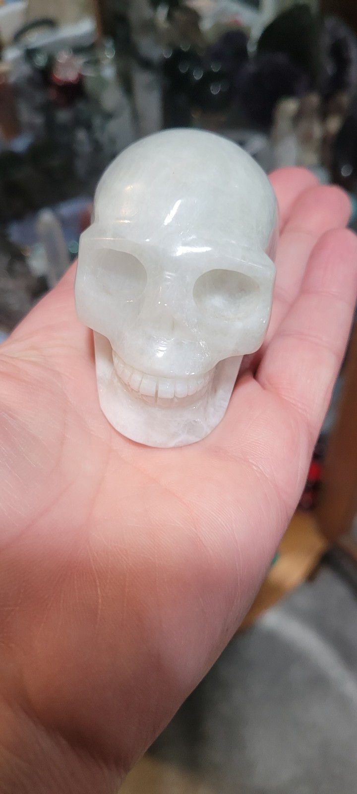 Moonstone skull