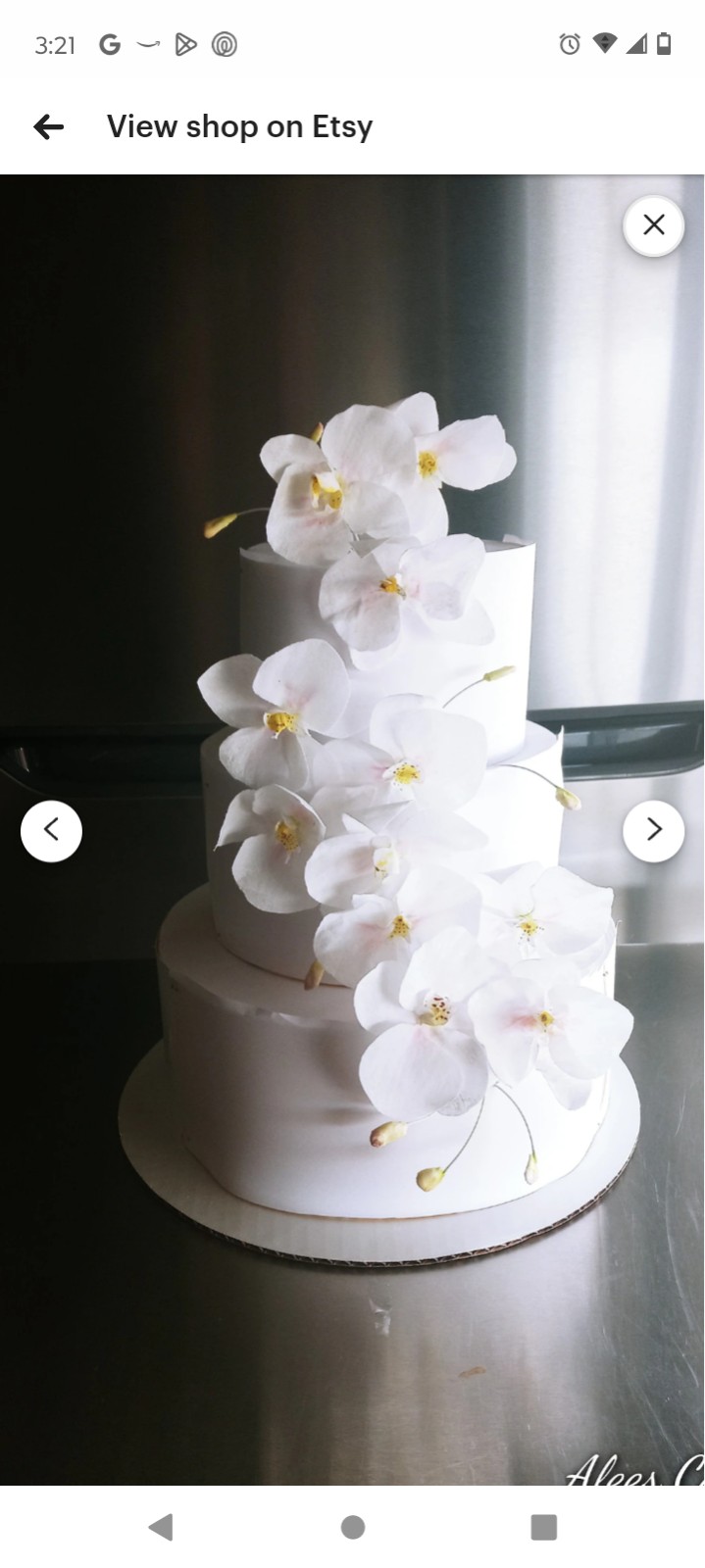 wedding cake topper wedding cake flowers orquids wafer paper modern cakes