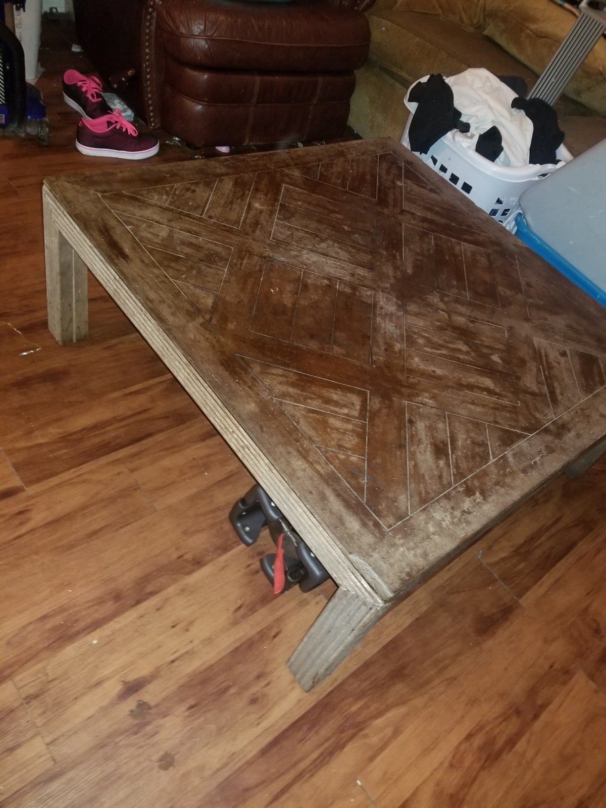 Solid wood coffee table