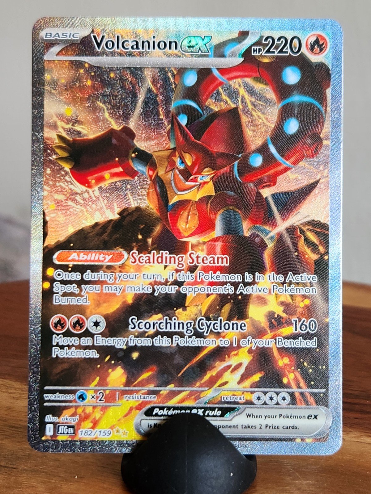 Volcanion ex SIR 182/159 Pokemon Sv09: Journey Together Holo