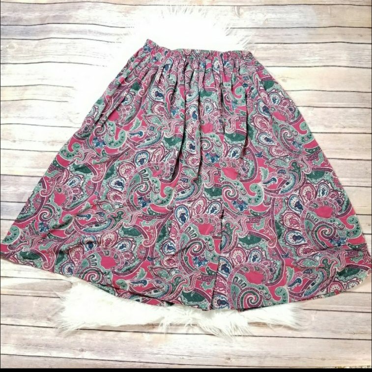 Vintage Alfred Dunner Paisley Pleated Ma