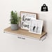 New Set of 6 Wood Floating Shelves for Wall Decoration Home - Rustic Brown