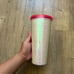 Starbucks Japan SAKURA 2024 Cold Cup Tumbler Sequin 651 ml