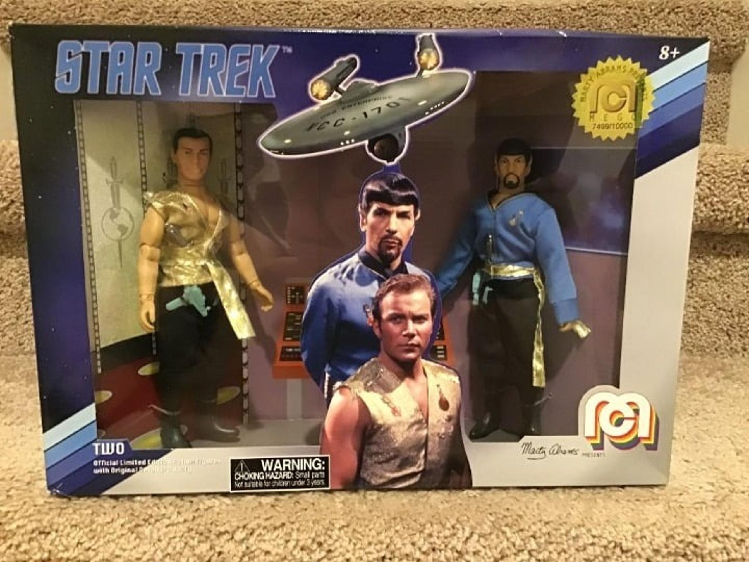 2018 Mego Star Trek CAPTAIN KIRK & MR SPOCK-TWO Mirror Universe Action Figures