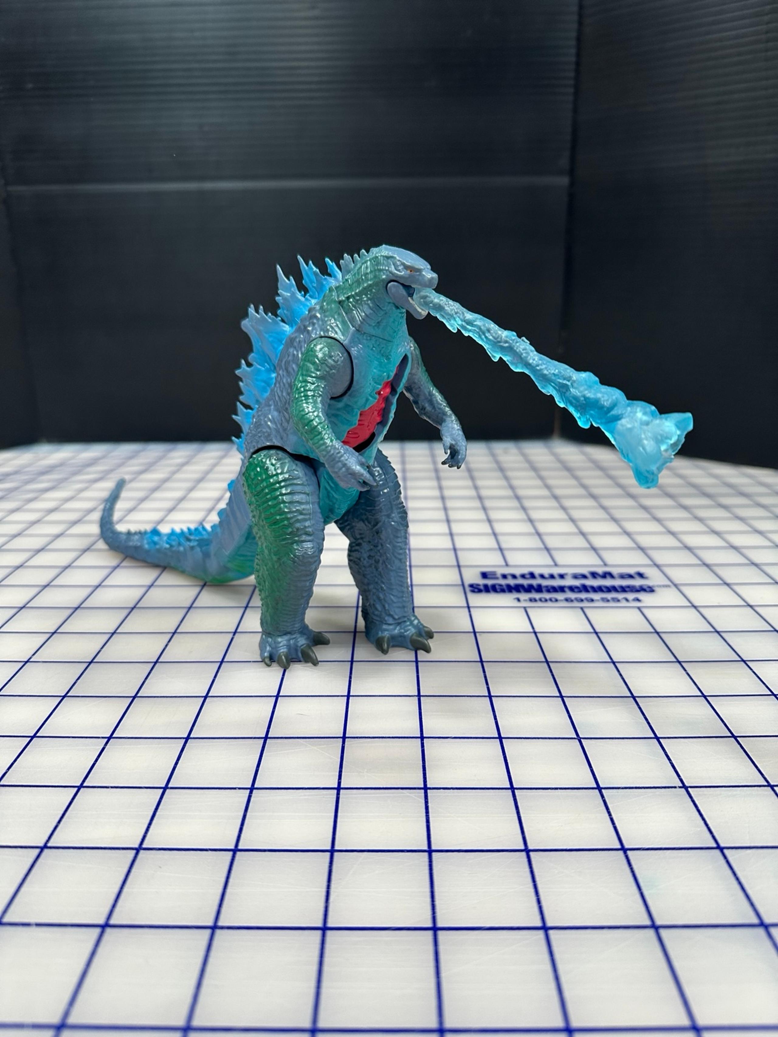 Godzilla Toho Playmates Grey and Blue Action Figure with Heat Ray Blast