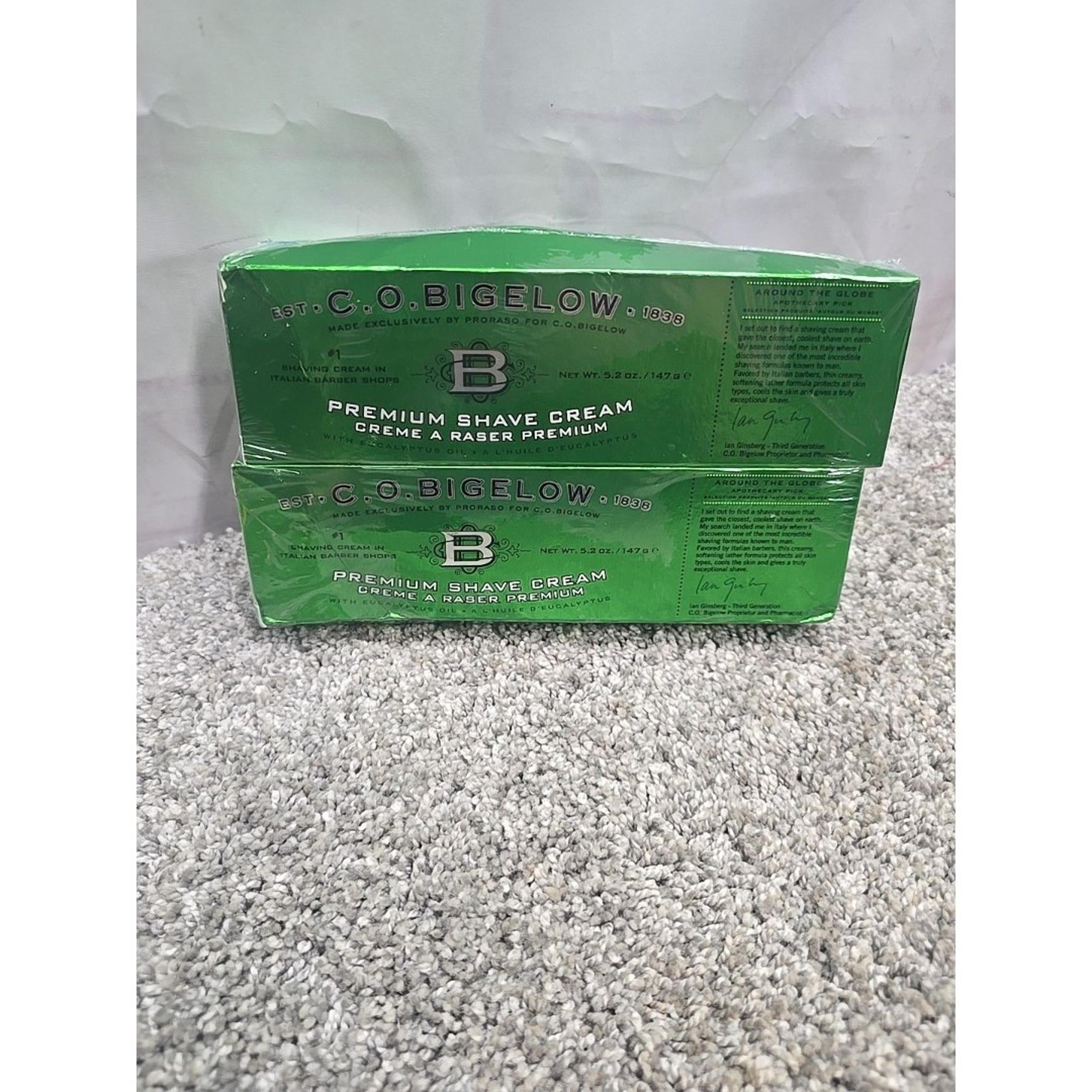 C.O. Bigelow Premium Shave Cream for Men 2  5.2 Oz Bottles
