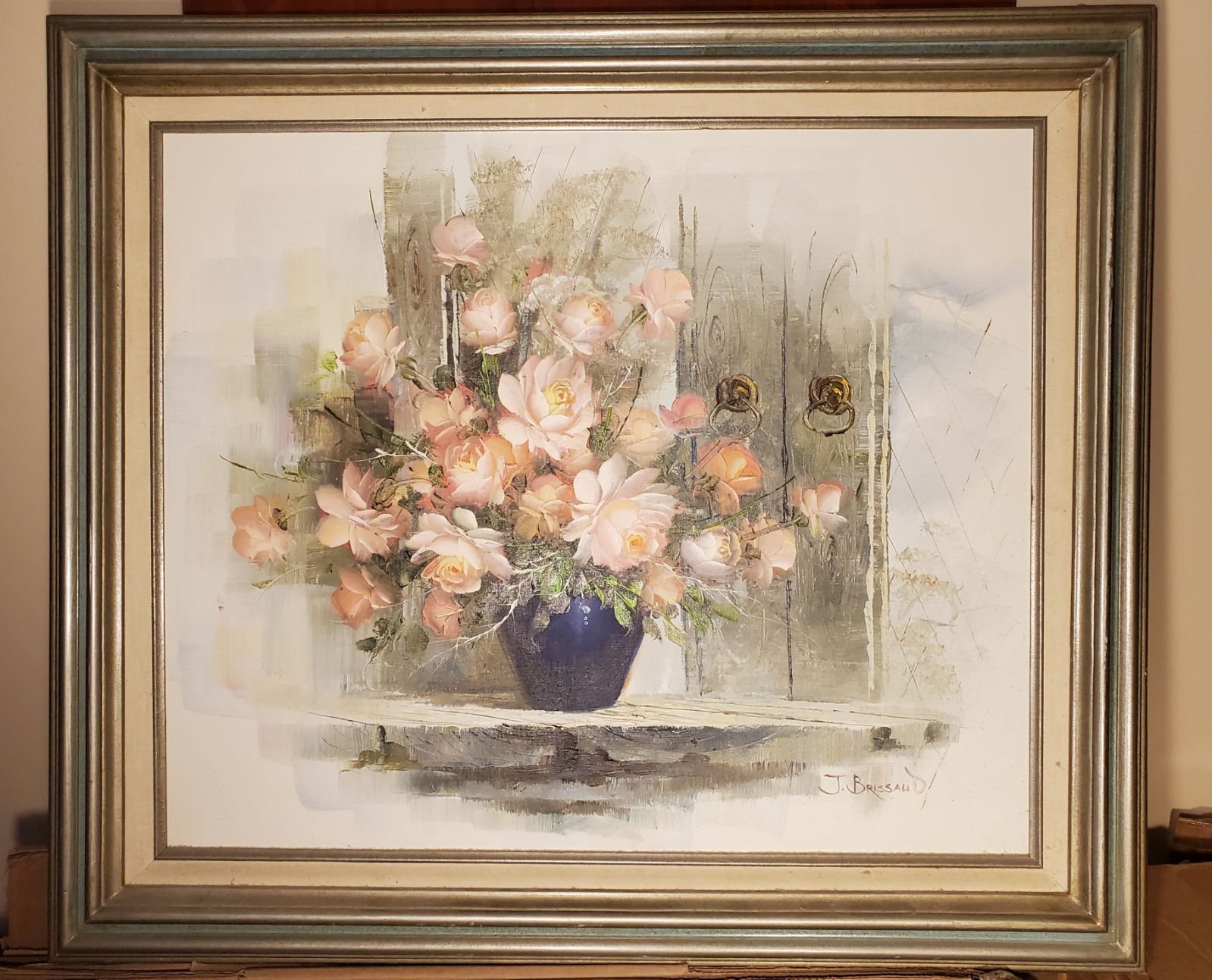 1970-80 J. Brissaud Oil on Canvas Painting (Original/Authentic)