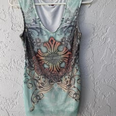 Harley Davidson Women's Multi and Blue Vests-tanks-cami