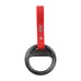 Brand New 2PCS Round Carbon Fiber JDM TSURIKAWA Red Handle Strap Charm Drift