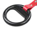 Brand New 2PCS Round Carbon Fiber JDM TSURIKAWA Red Handle Strap Charm Drift