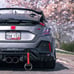 Brand New 2PCS Round Carbon Fiber JDM TSURIKAWA Red Handle Strap Charm Drift