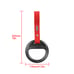 Brand New 2PCS Round Carbon Fiber JDM TSURIKAWA Red Handle Strap Charm Drift