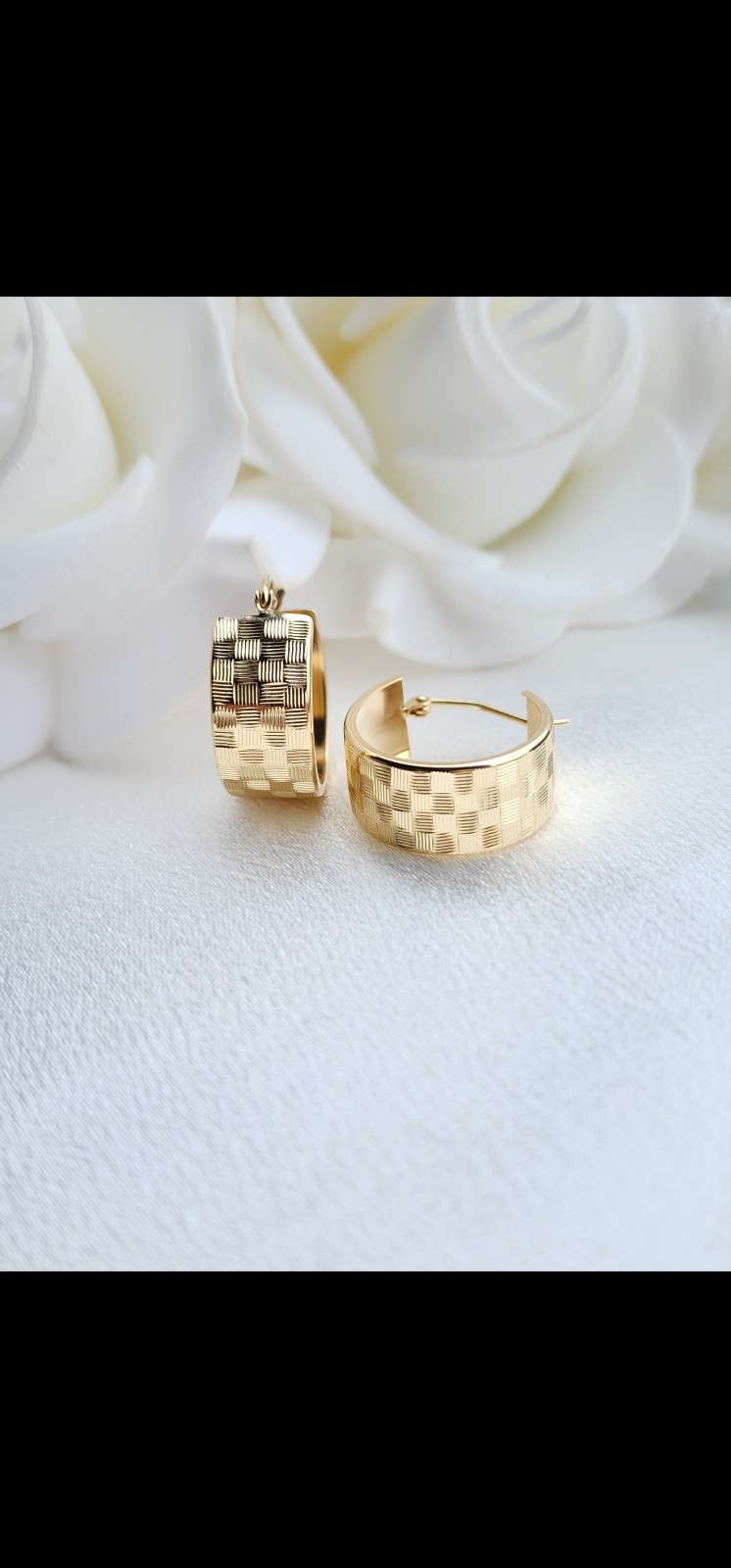 8mm Thick real 14k Gold Hoop Earrings