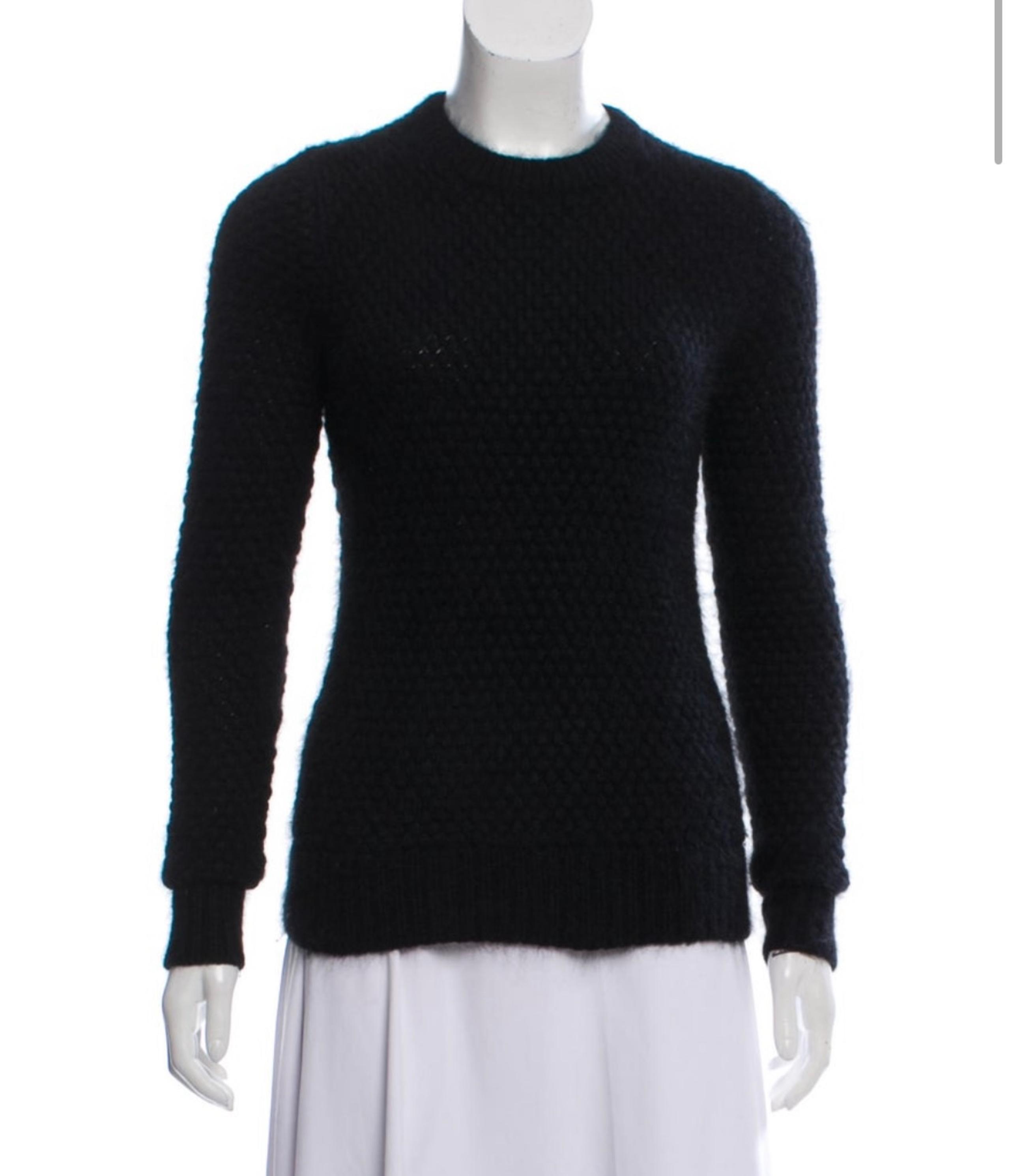 3.1 Phillip Lim Black Knit Crew Neck Sweater