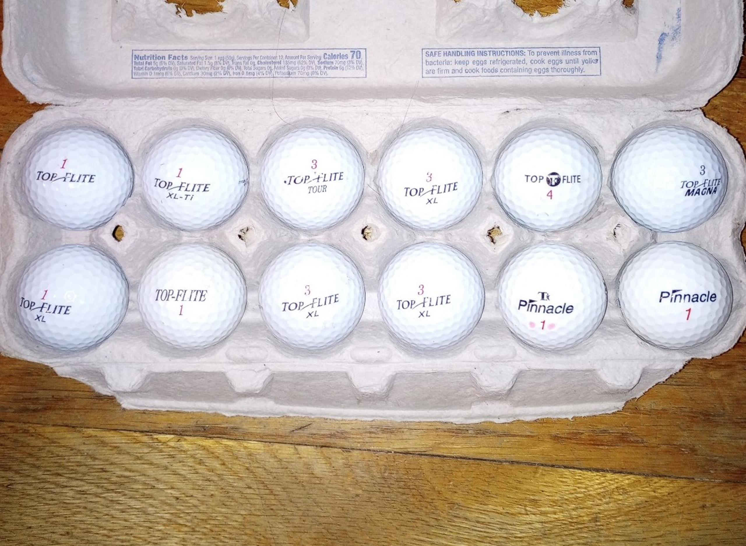 Top Flite and Pinnacle Golf Balls