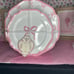 Shabby Chic Pink Bow Plate Set