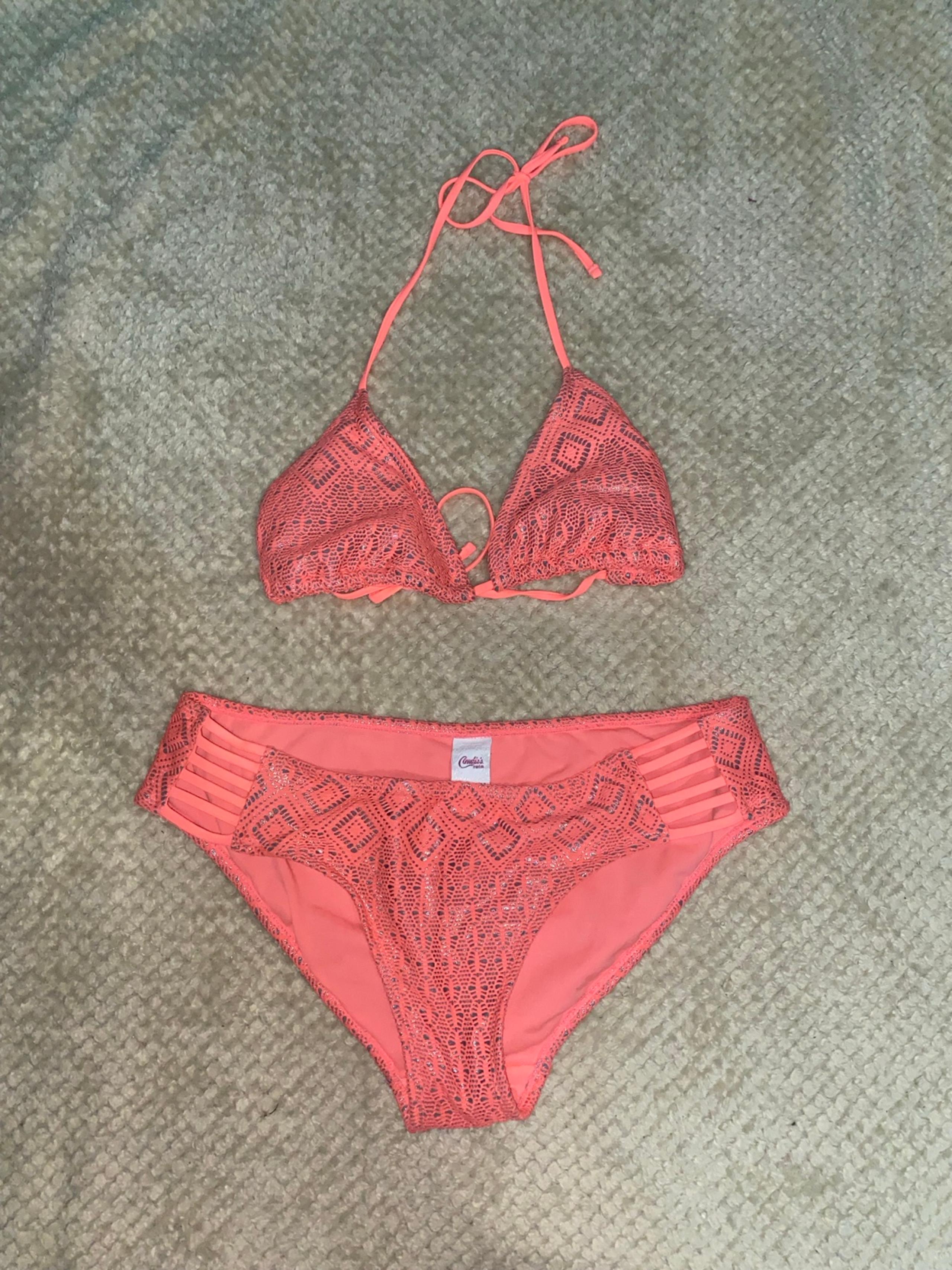 Candie’s women coral pink two-piece Bikini size xl